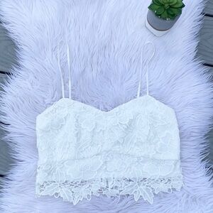 Design Lab White Lace Top